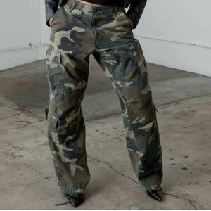 Local European Camo Boot Cut Pants